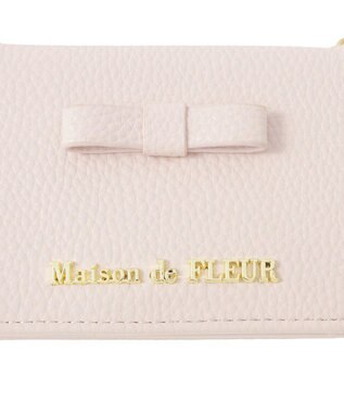 Maison de FLEUR 二つ折りリールパスケース Light Pink