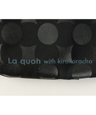 MIYABIYA La quoh with kirakaracho 南蛮七宝ベーシックプリント ミニポシェット 玄(ブラック)