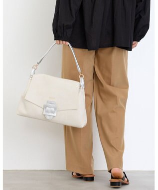 MioFIRANO バックル付きフラップトートバッグ 2WAY　FIRANO フィラノ IVORY