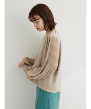 Green Parks マジョリカプリーツプルオーバー Beige