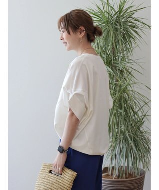 AMERICAN HOLIC ドルマン変形カットプルオーバー Off White