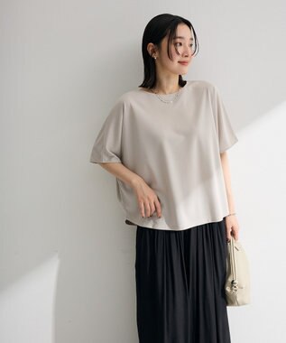 Green Parks マルチ機能バックデザインブラウス Gray Beige