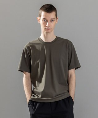 JOSEPH HOMME 新素材【新色追加】ハイゲージベアスムース　クルーネックＴシャツ 【新色】ダークグリーン系