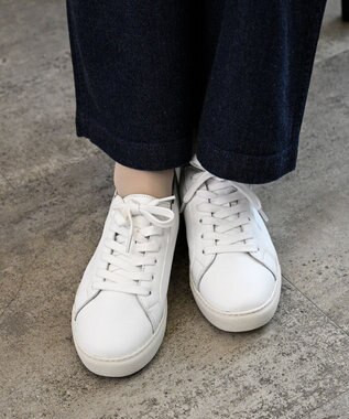 Pointer 本革スライドオンスニーカー ホワイト