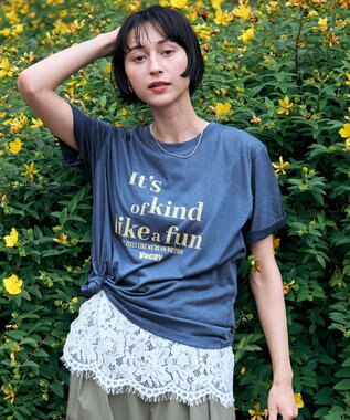 ANY シアーネップロゴＴシャツ