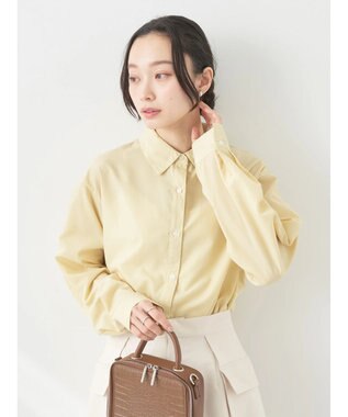 earth music&ecology ワンポイントロゴシャツ Light Yellow