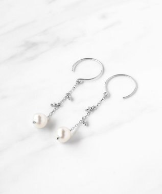 TOCCA 【WEB限定】SEEDS PEARL PIERCED EARRINGS K10ホワイトゴールド 淡水パールピアス ホワイトゴールド系