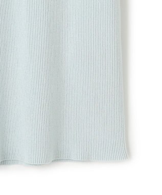 ICB L 【洗える】ハイゲージリブベーシック プルオーバーニット アッシュブルー系