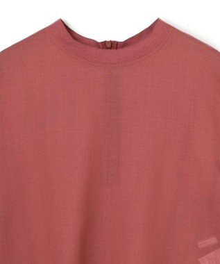 BEIGE， MOYE / スカーフ付き ハーフスリーブブラウス L.Bordeaux