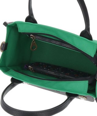 ANNA SUI ヴィンテージボタン 2wayトート グリーン