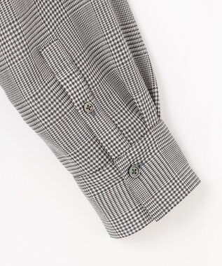 自由区 【SHIHOさん着用】TWハイツイストビエラタックディテール ブラウス グレンチェック