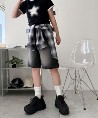 WEGO 【SMLサイズ展開】ボリュームスニーカー ブラック