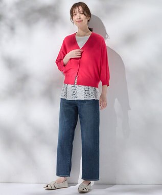 ANY L 【接触冷感/UVカット/抗菌防臭/手洗い可/アンチピリング】ファンクションカーディガン ピンク