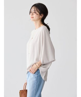 AMERICAN HOLIC イージーケア＋接触冷感　ドルマンブラウス Gray Beige