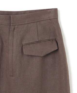 BEIGE， 【Oggi 5月号掲載】CRINUM / Iラインリネンマキシスカート Dark Brown