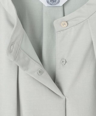 J.PRESS LADIES L シャツジャージー バンドカラー カットソー ミント系