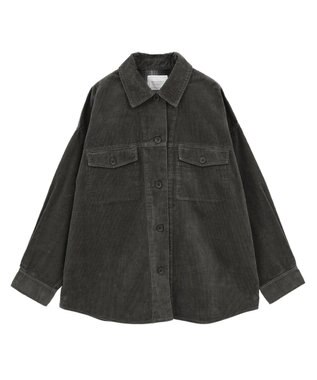 AMERICAN HOLIC コーデュロイCPOシャツジャケット Charcoal Gray