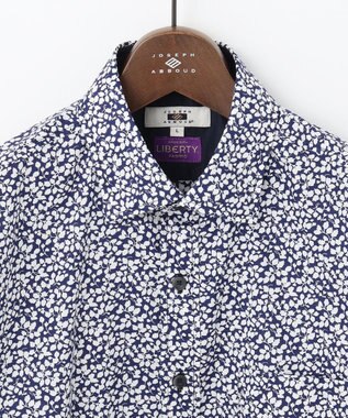 JOSEPH ABBOUD 【リバティー柄】プリントシャツ ダルブルー系5