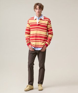 J.PRESS MEN 【ストレッチ】ハイパワーストレッチバーズアイ パンツ グレー系