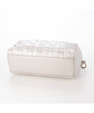 UNBILLION ピークスピーク PEAKS PEAK / 牛革レザーメッシュボディショルダー シルバー