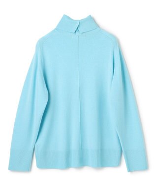 UNFILO カシミヤビスコース ニットタートル サックス