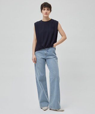 BEIGE， 【洗える】CINDY / ノースリーブブラウス Navy