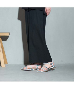 MODE ET JACOMO <MODE ET JACOMO>ポインテッドトゥTストラップサンダル アイボリーキジ