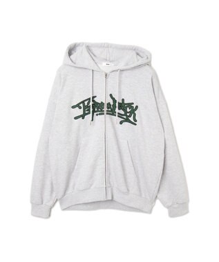 WEGO ワッペンロゴジップパーカー アッシュグレー