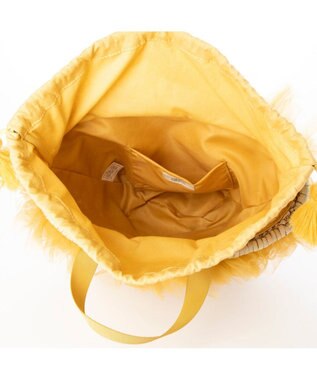 UNBILLION カカトゥ kakatoo / チュールフリンジカゴバッグ イエロー