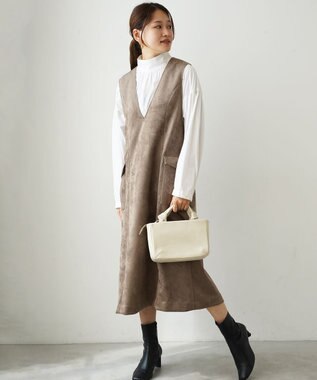 Atelier nuu 日本製 タッセルレザー loop ミニボストン アイボリー