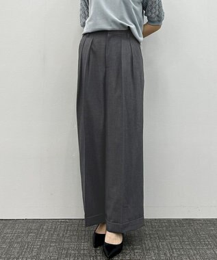 組曲 ウーステッドワイド パンツ