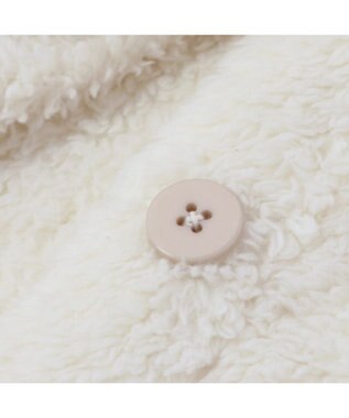 Mother garden あったか 袖なしケープ 《しろたん＆羊》レディース フリーサイズ ホワイト