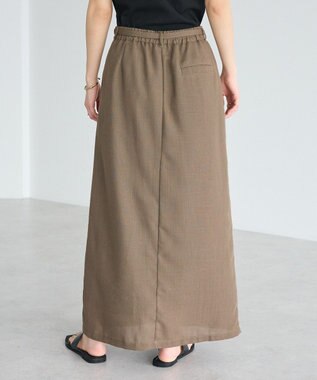 CRAFT STANDARD BOUTIQUE リネンライクラップ風スカート Ivory