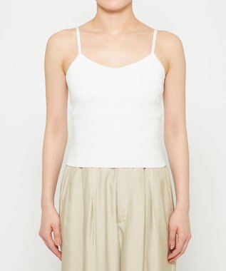 uncrave スムースニット キャミソール(カップ付き) オフ