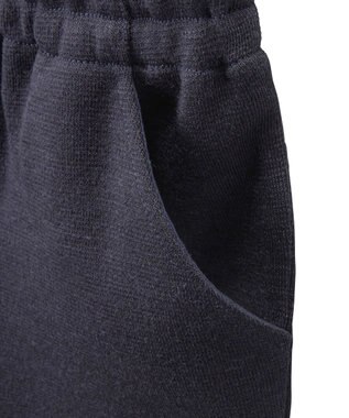 MIKI HOUSE HOT BISCUITS 【ミキハウス】【95-130cm】 ポンチジャージ素材のハーフパンツ(ひざ上丈) 紺