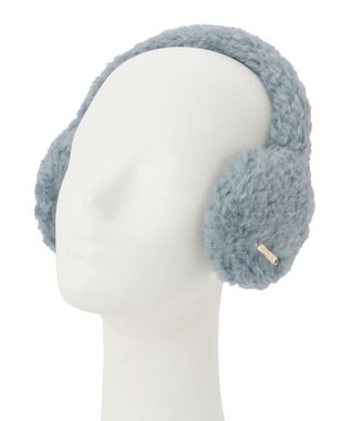 MOONBAT 【ギフトBOX付】FURLA ムートン風ふわふわイヤーマフ サックスブルー