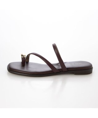 MODE ET JACOMO <MODE ET JACOMO>リングフラットトングサンダル ダークブラウン