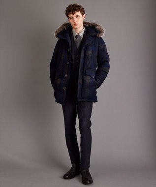 JOSEPH ABBOUD 【日本製】ウールシルクソリッド ネクタイ ライトグレー系