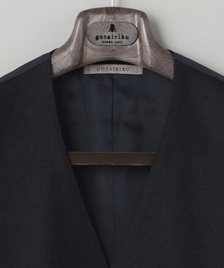 GOTAIRIKU RENEWOOL_CASHMEREベスト ネイビー系