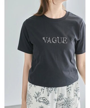 Te chichi パール&刺繍ロゴスタンダードTシャツ