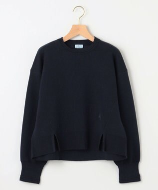 組曲 L スウェットライクニットプルオーバー ネイビー系