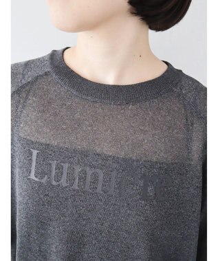 Green Parks シアーロゴニットプルオーバー Black