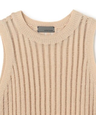 uncrave ラミーリネンニット タンクトップ ベージュ