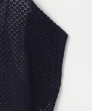 ANY SIS 【貴島明日香さんコラボ・3点セット】メッシュ ニット×キャミ ワンピース ライトブルー