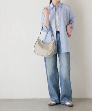 russet 2WAYショルダーバッグ【ナイロンジャガード】(CE-1446) Ecru