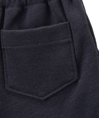 MIKI HOUSE HOT BISCUITS 【ミキハウス】【95-130cm】 ポンチジャージ素材のハーフパンツ(ひざ上丈) 紺