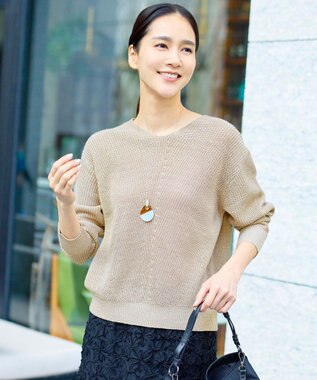 自由区 S リネンミドルゲージプルオーバー ニット