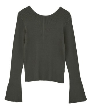 CRAFT STANDARD BOUTIQUE ヘンリーネック袖フレアプルオーバー Gray