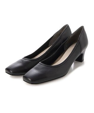 Riz raffinee <Riz raffinee>スクエアトゥプレーンパンプス ブラック