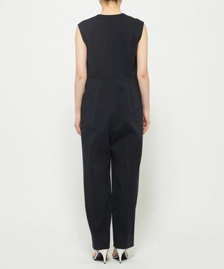 uncrave ダブルフェイスジャージー オールインワン ブラック